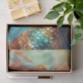 Afro-Amerikaanse zeemeermin onder het Zee Tissuepapier (Geschenk)