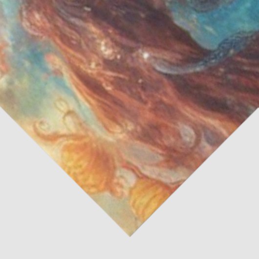 Afro-Amerikaanse zeemeermin onder het Zee Tissuepapier (Detail)