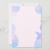 Afro-Amerikaanse zeemeermin roze en Paarse partij Kaart (Achterkant)