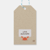 Afro-Amerikaanse zeemeermin verjaardagsfeestje cad Cadeaulabel (Achterkant)