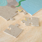 Afro-Amerikaanse Zeemeerminnelijke Kinder Legpuzzel (Zijkant)