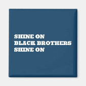 Afro-Amerikaanse (zwart) Motivatie Magneet (Voorkant)