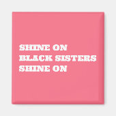 Afro-Amerikaanse (zwart) Motivatie Magneet (Voorkant)