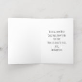 Afro-Amerikaanse zwarte Geboorte Kerstmis Folie Wenskaart (Binnenlaag)