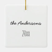 Afro-Amerikaanse zwarte Geboorte Kerstmis Keramisch Ornament (Achterkant)