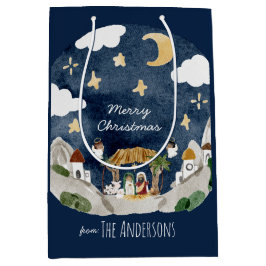 Afro-Amerikaanse zwarte Geboorte Kerstmis Medium Cadeauzakje