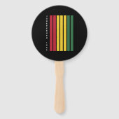 Afro-Amerikaanse zwarte geschiedenis 1865 Handwaaier (Achterkant)