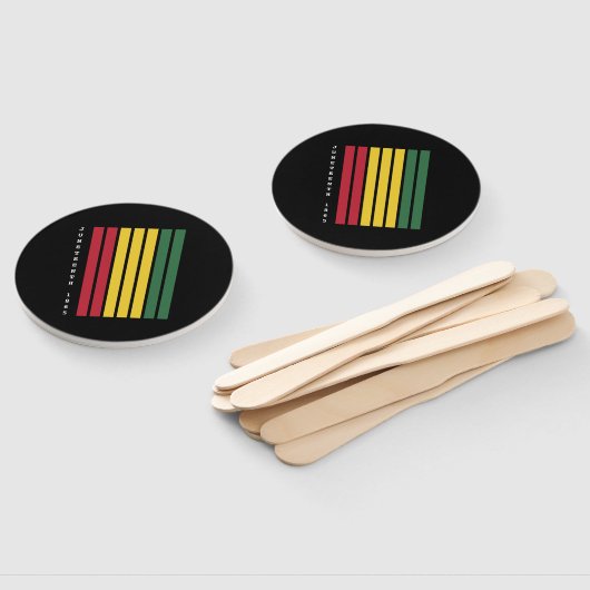 Afro-Amerikaanse zwarte geschiedenis 1865 Handwaaier (Niet-gemonteerd)