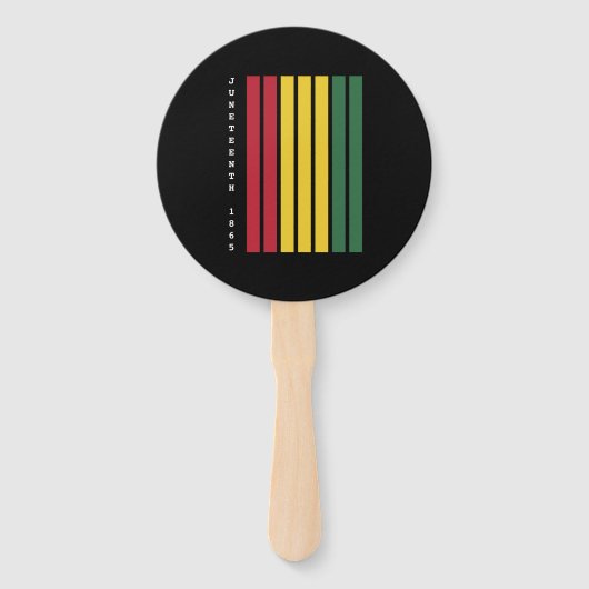 Afro-Amerikaanse zwarte geschiedenis 1865 Handwaaier (Voorkant)