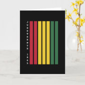 Afro-Amerikaanse zwarte geschiedenis 1865 Kaart (Gele Bloem)