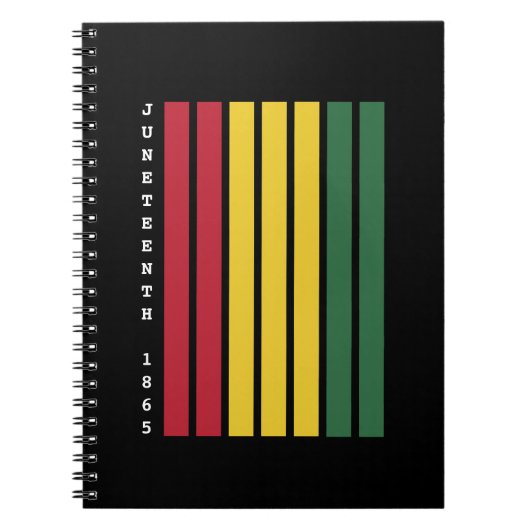 Afro-Amerikaanse zwarte geschiedenis 1865 Notitieboek (Voorkant)