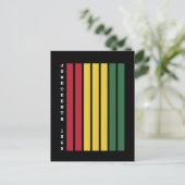 Afro-Amerikaanse zwarte geschiedenis Juneteenth 18 Briefkaart (Staand voorkant)
