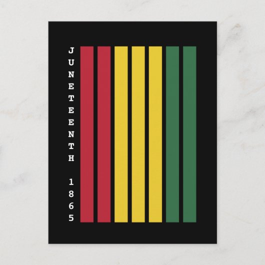 Afro-Amerikaanse zwarte geschiedenis Juneteenth 18 Briefkaart (Voorkant)