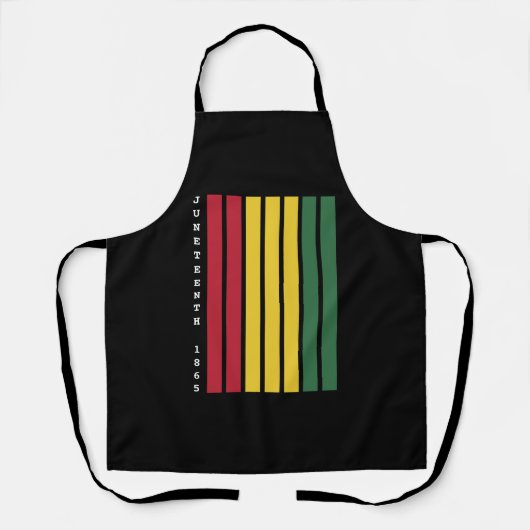 Afro-Amerikaanse zwarte geschiedenis Juneteenth 18 Schort (Voorkant)