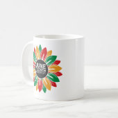 Afro-Amerikaanse zwarte geschiedenis Juneteenth Su Koffiemok (Voorkant links)