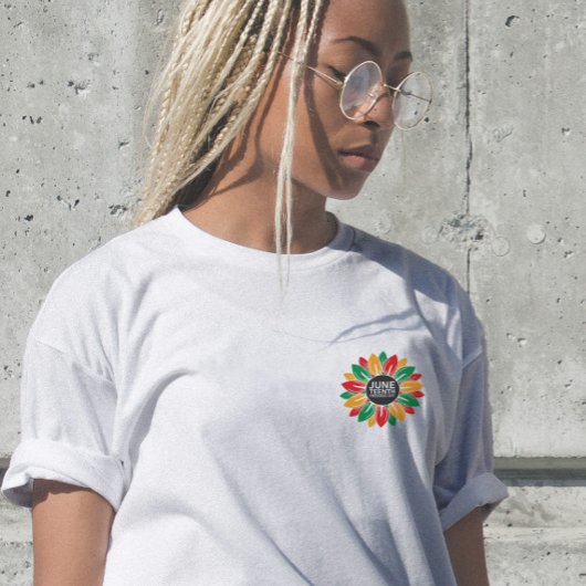 Afro-Amerikaanse zwarte geschiedenis Juneteenth zo T-shirt