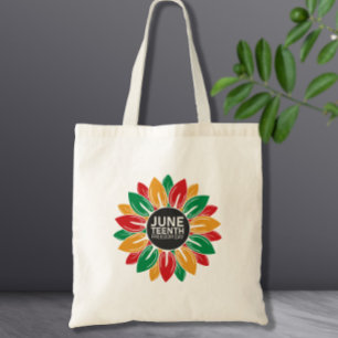 Afro-Amerikaanse zwarte geschiedenis Juneteenth zo Tote Bag