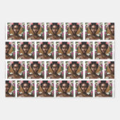 Afro-Amerikaanse zwarte godinnen Verjaardag Inpakpapier Vel (Voorkant 2)