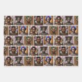 Afro-Amerikaanse zwarte godinnen Verjaardag Inpakpapier Vel (Voorkant)