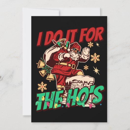 Afro-Amerikaanse zwarte kerstman grappig Feestdagenkaart (Voorkant)