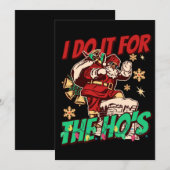 Afro-Amerikaanse zwarte kerstman grappig Feestdagenkaart (Voorkant / Achterkant)