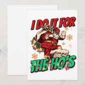 Afro-Amerikaanse zwarte kerstman grappig Feestdagenkaart (Voorkant / Achterkant)