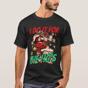 Afro-Amerikaanse Zwarte Kerstman Grappige Kerstmis T-shirt