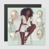 Afro-Amerikaanse Zwarte Koningin Melanin Sista Win (Voorkant / Achterkant)