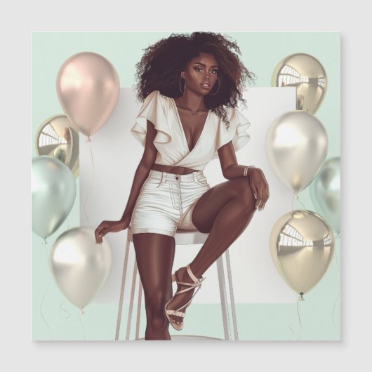 Afro-Amerikaanse Zwarte Koningin Melanin Sista Win (Voorkant)