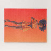 Afro-Amerikaanse Zwarte Koningin Melanin Sista Win Legpuzzel (Horizontaal)