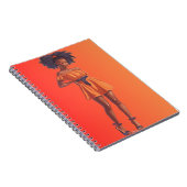 Afro-Amerikaanse Zwarte Koningin Melanin Sista Win Notitieboek (Rechterzijde)