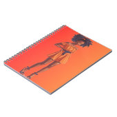 Afro-Amerikaanse Zwarte Koningin Melanin Sista Win Notitieboek (Linkerzijde)