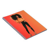 Afro-Amerikaanse Zwarte Koningin Melanin Sista Win Notitieboek (Rechterzijde)