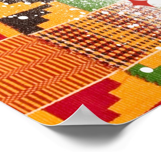 Afro-Amerikaanse Zwarte Koningin Melanin Sista Win Poster (Hoek)