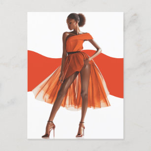 Afro-Amerikaanse Zwarte Koningin Melanine Sista Wi Briefkaart