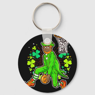 Afro-Amerikaanse zwarte Leprechaun Bysketbyll St P Sleutelhanger
