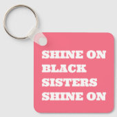 Afro-Amerikaanse (zwarte) Motivatie Sleutelhanger (Voorkant)