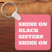 Afro-Amerikaanse (zwarte) Motivatie Sleutelhanger (Voorkant)