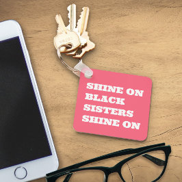 Afro-Amerikaanse (zwarte) Motivatie Sleutelhanger