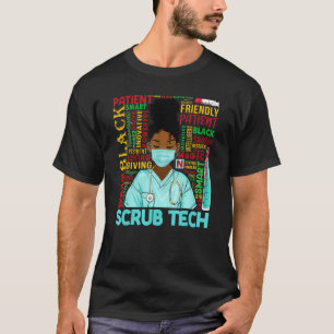 Afro-Amerikaanse zwarte schurk Tech Black Hist T-shirt