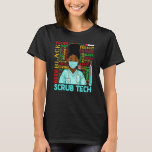 Afro-Amerikaanse zwarte schurk Tech Black Hist T-shirt