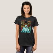 Afro-Amerikaanse zwarte schurk Tech Black Hist T-shirt (Voorkant volledig)