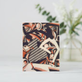 Afro-Amerikanen 1920 - Tekenen in twee kleuren Briefkaart (Staand voorkant)