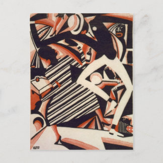 Afro-Amerikanen 1920 - Tekenen in twee kleuren Briefkaart