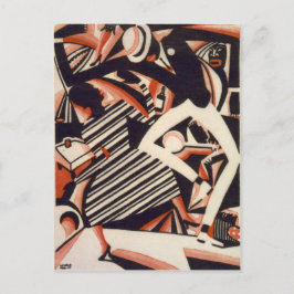 Afro-Amerikanen 1920 - Tekenen in twee kleuren Briefkaart