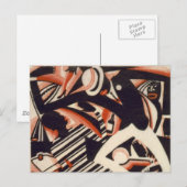 Afro-Amerikanen 1920 - Tekenen in twee kleuren Briefkaart (Voorkant / Achterkant)