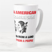 Afro-Amerikanen en Native Americans Latte Mok (Rechterhoek)