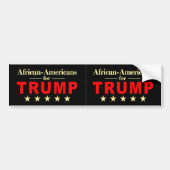Afro-Amerikanen voor Donald Trump 2016 Bumpersticker (Voorkant)