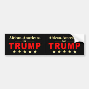 Afro-Amerikanen voor Donald Trump 2016 Bumpersticker