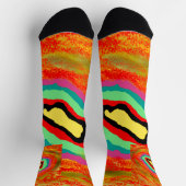 AFRO ART ABORIGINAL TYPE DESIGN SOKKEN (Top)